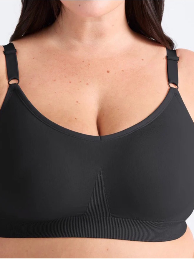 Knix Smooth Wireless Black Comfort Bra